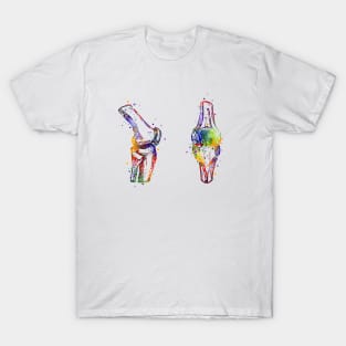 Knee Joint Anatomy Watercolor Painting T-Shirt